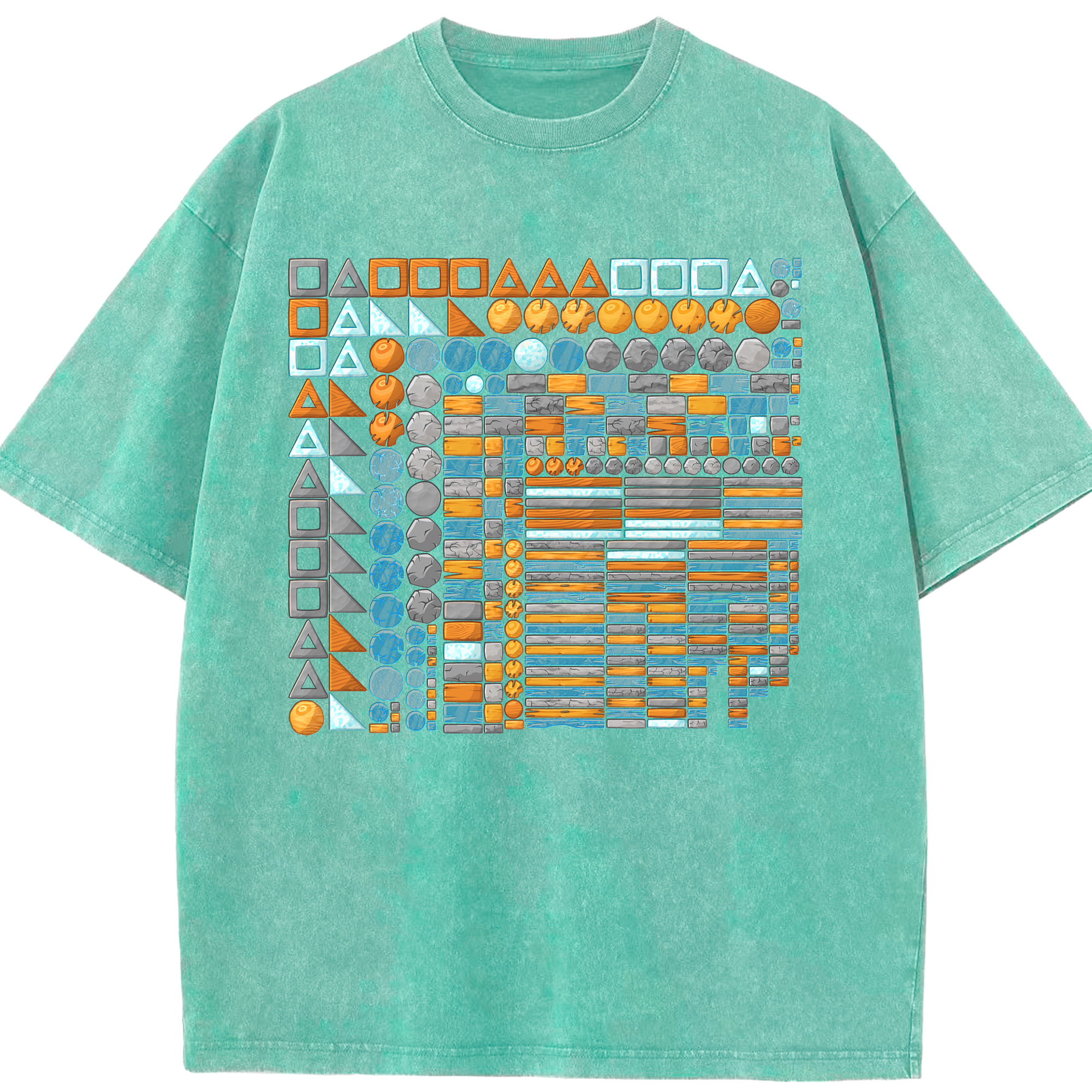 （画像用） Angry Birds アングリーバード 綿100% ヴィンテージ風 半袖Tシャツ（フロントプリント）